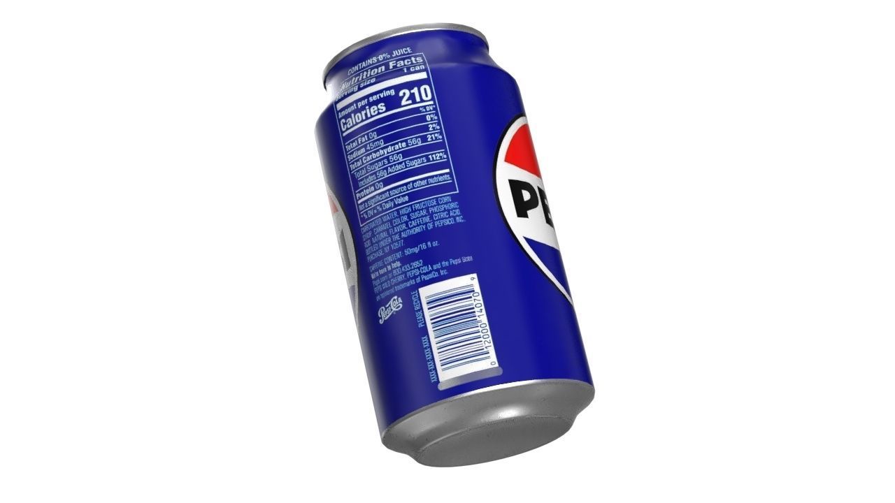 Pepsi Drink Can 355ml PBR 11 Low-poly 3D model_11