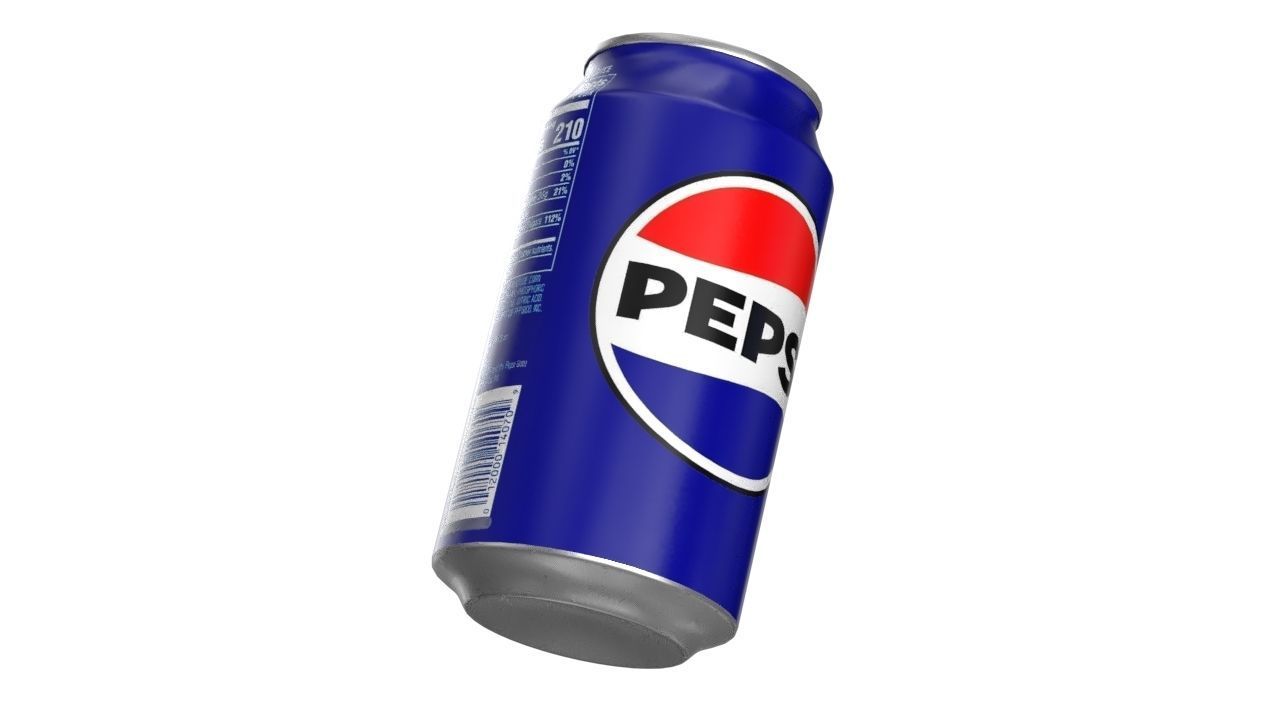 Pepsi Drink Can 355ml PBR 11 Low-poly 3D model_10