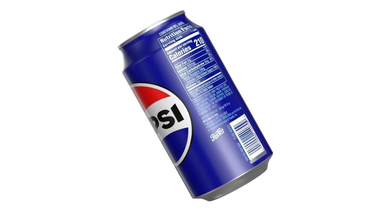 Pepsi Drink Can 355ml PBR 11 Low-poly 3D model_12