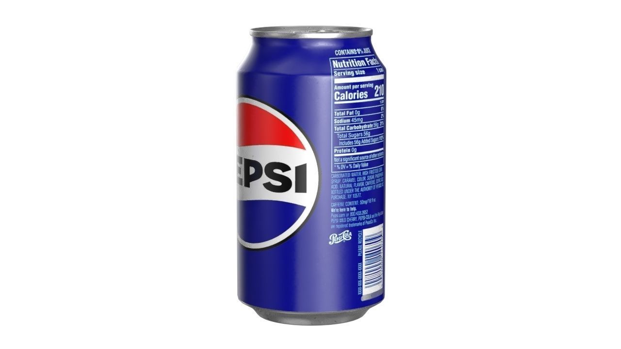 Pepsi Drink Can 355ml PBR 11 Low-poly 3D model_3