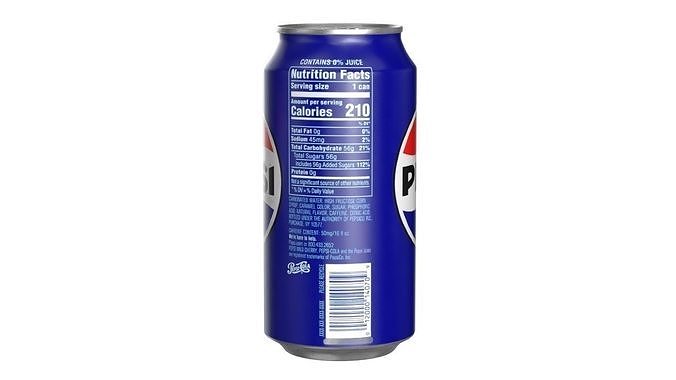 Pepsi Drink Can 375ml PBR 12 Low-poly 3D model 3
