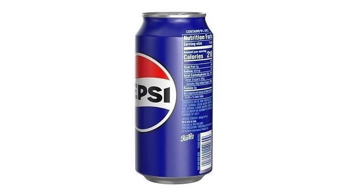 Pepsi Drink Can 375ml PBR 12 Low-poly 3D model 4