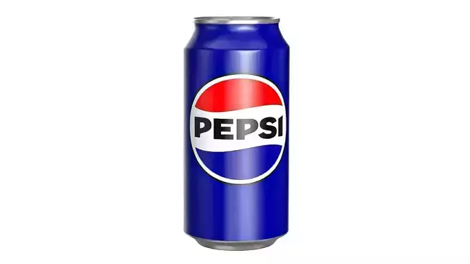 Pepsi Drink Can 375ml PBR 12 Low-poly 3D model