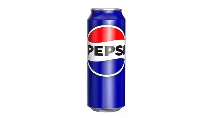 Pepsi Drink Can 500ml PBR 14 Low-poly 3D model