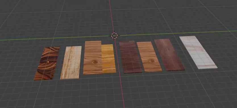 Flooring planks collection for games and animation 3D model_0