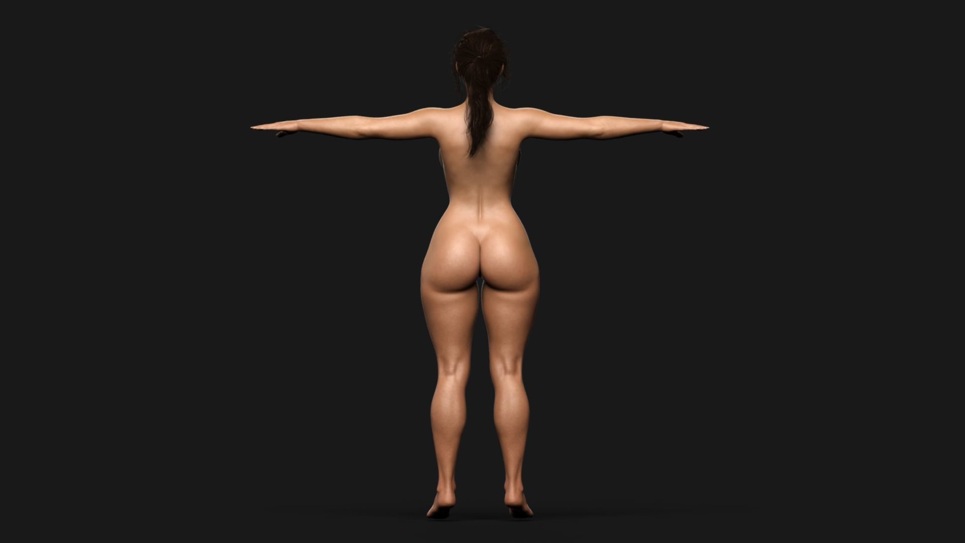 Female Warrior Character Pack Game Ready Fireheart Low-poly 3D model_31