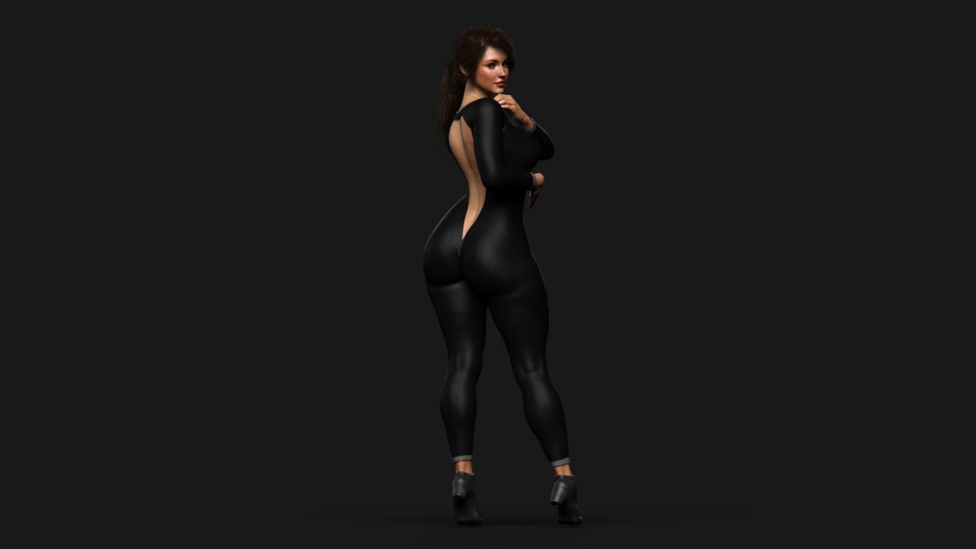 Female Warrior Character Pack Game Ready Fireheart Low-poly 3D model_20