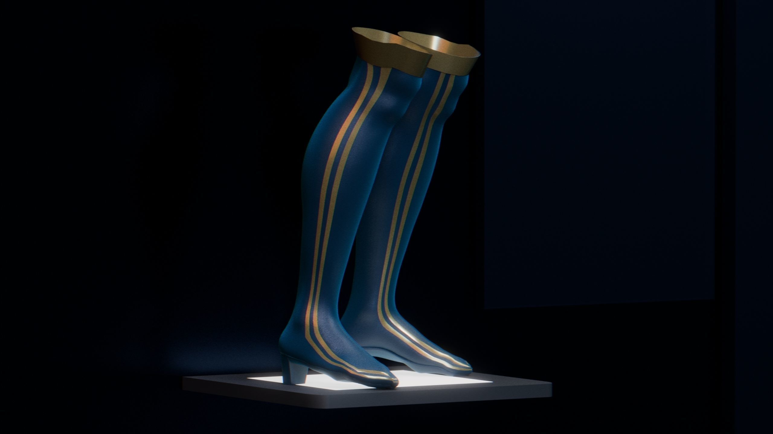 Female Warrior Character Pack Game Ready Fireheart Low-poly 3D model_9