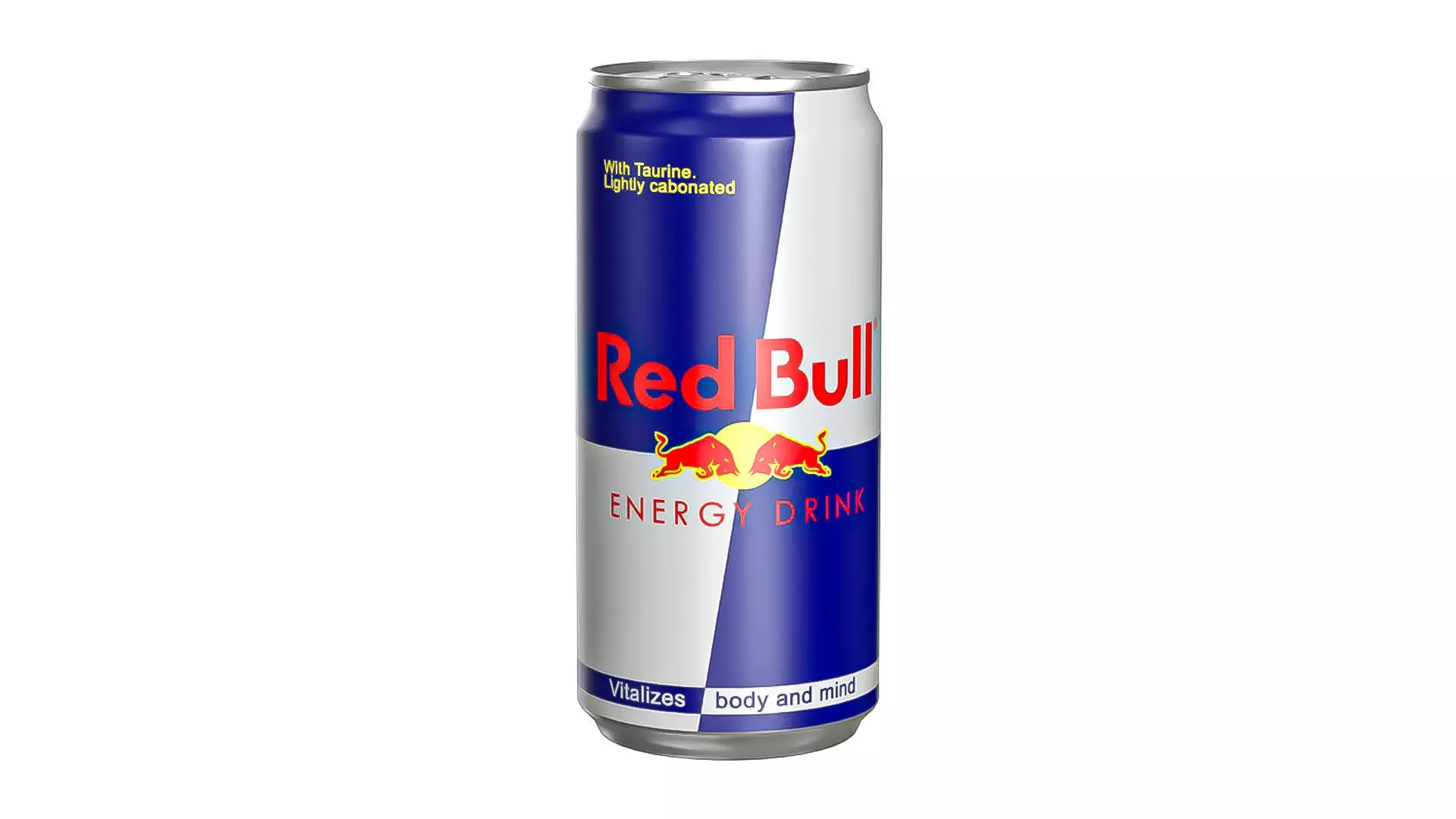 Red Bull Drink Can Sleek 250ml 01 Low-poly 3D model