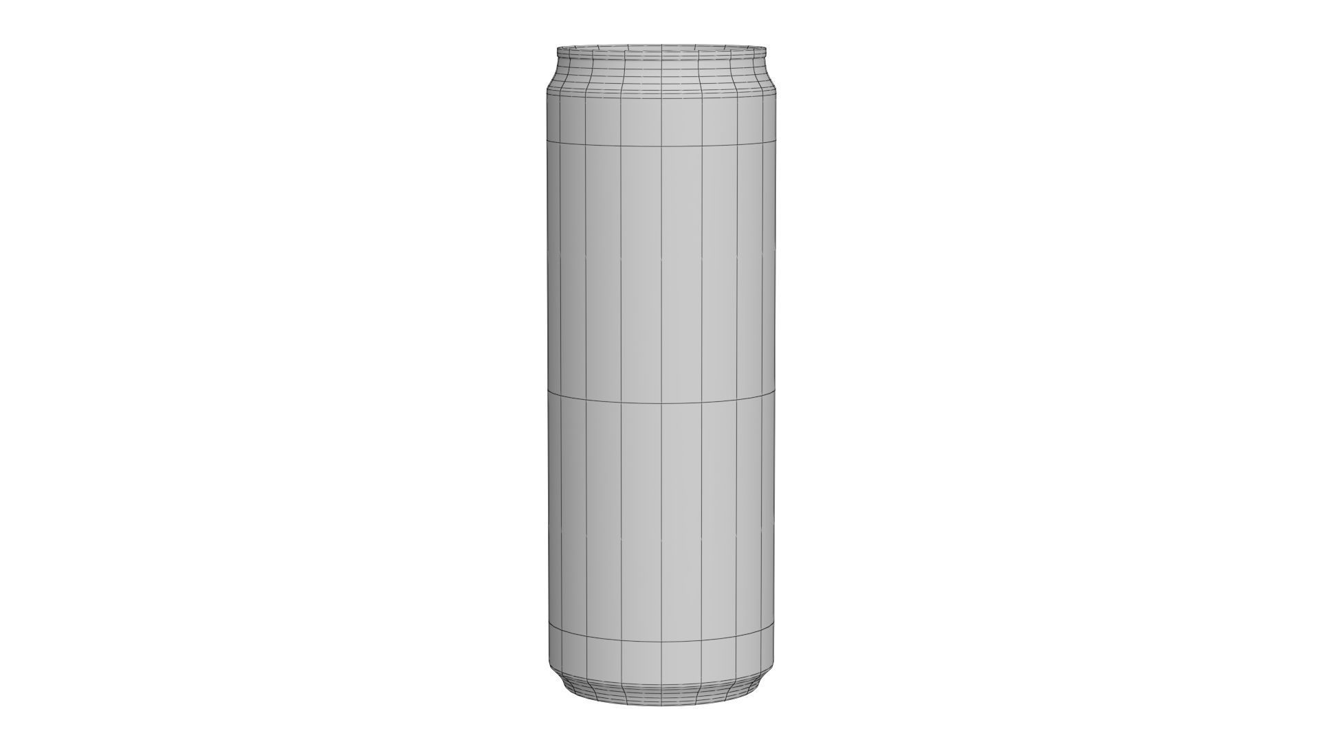 Red Bull Drink Can Sleek 355ml 02 Low-poly 3D model_21
