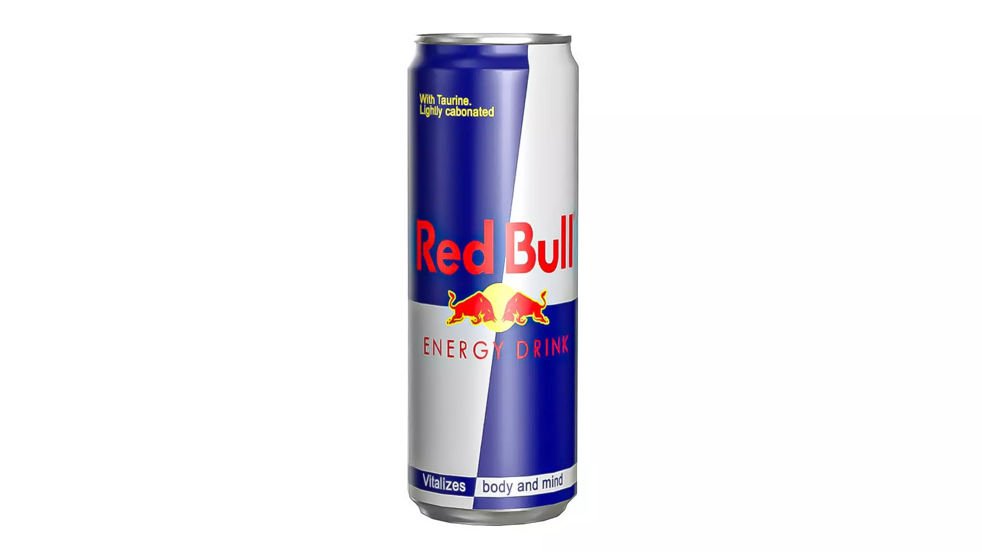 Red Bull Drink Can Sleek 355ml 02 Low-poly 3D model_0