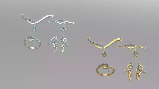 Earnings and ring plus grurmette