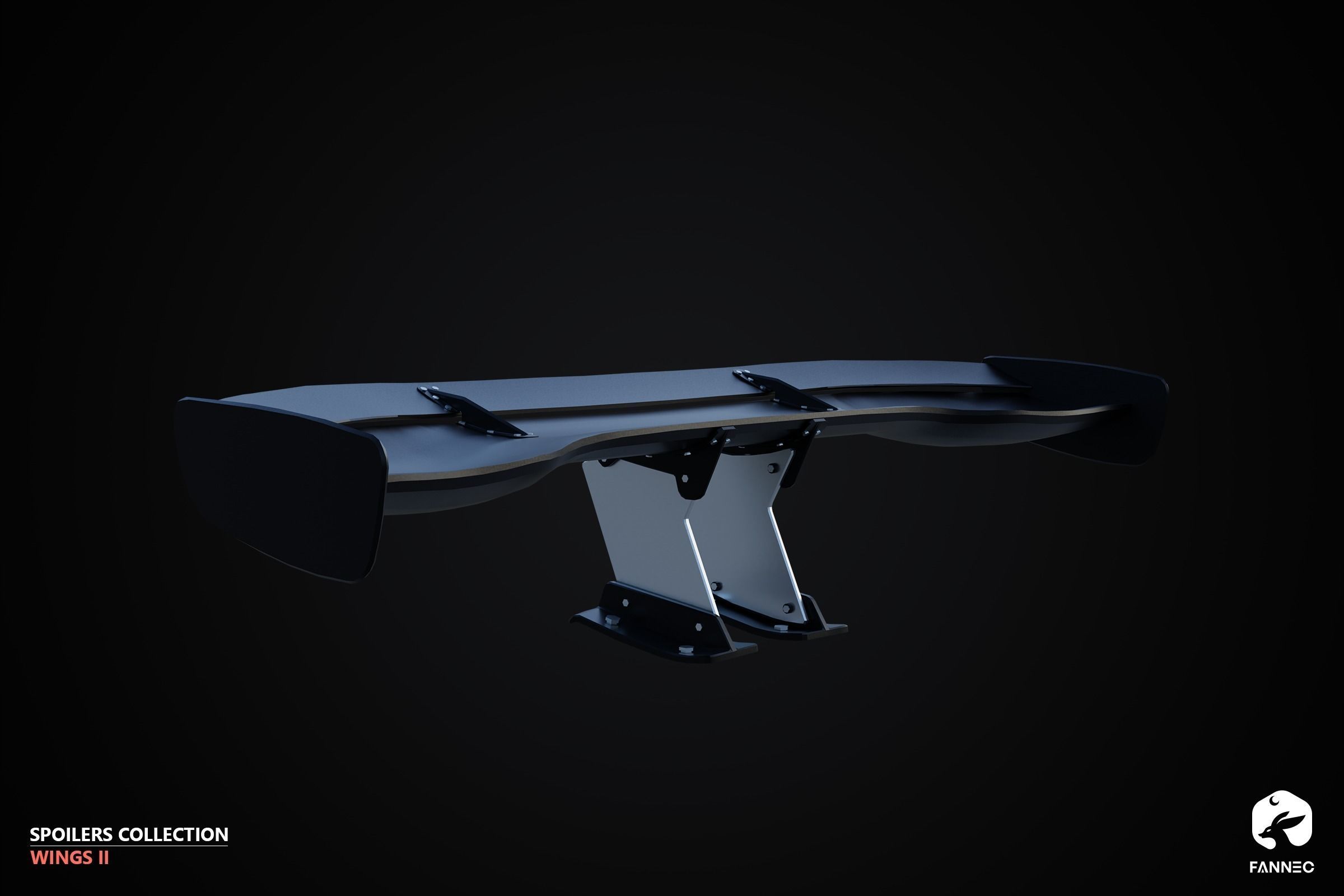 WINGS II - Spoilers Collection - Unreal Engine Low-poly 3D model_17