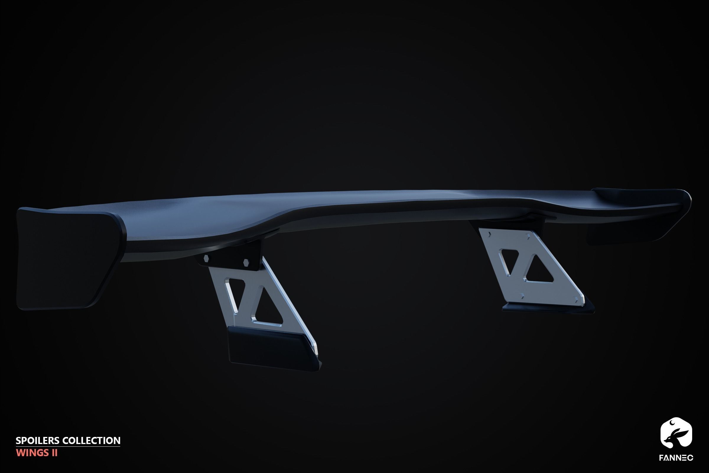 WINGS II - Spoilers Collection - Unreal Engine Low-poly 3D model_13