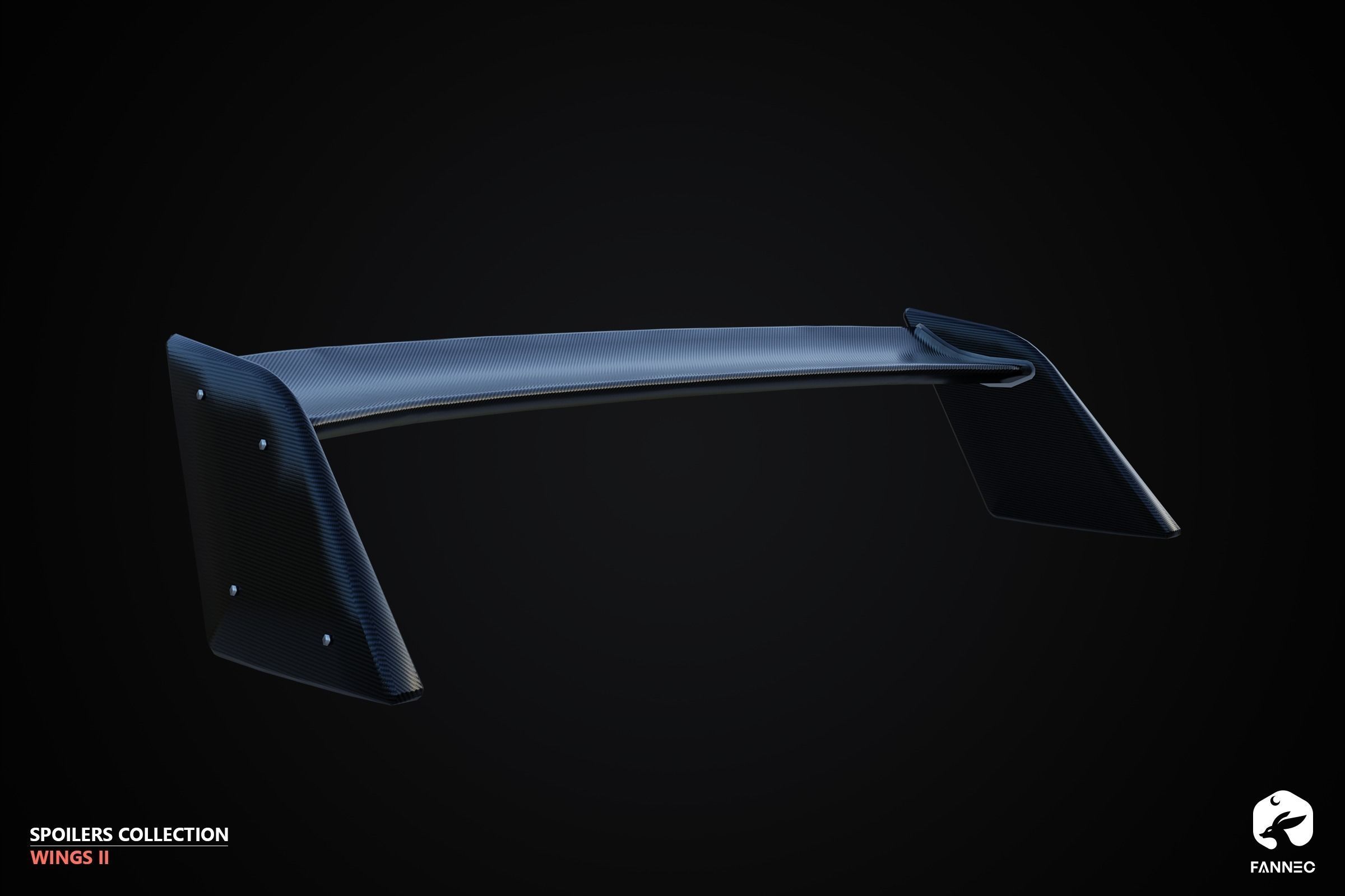 WINGS II - Spoilers Collection - Unreal Engine Low-poly 3D model_7