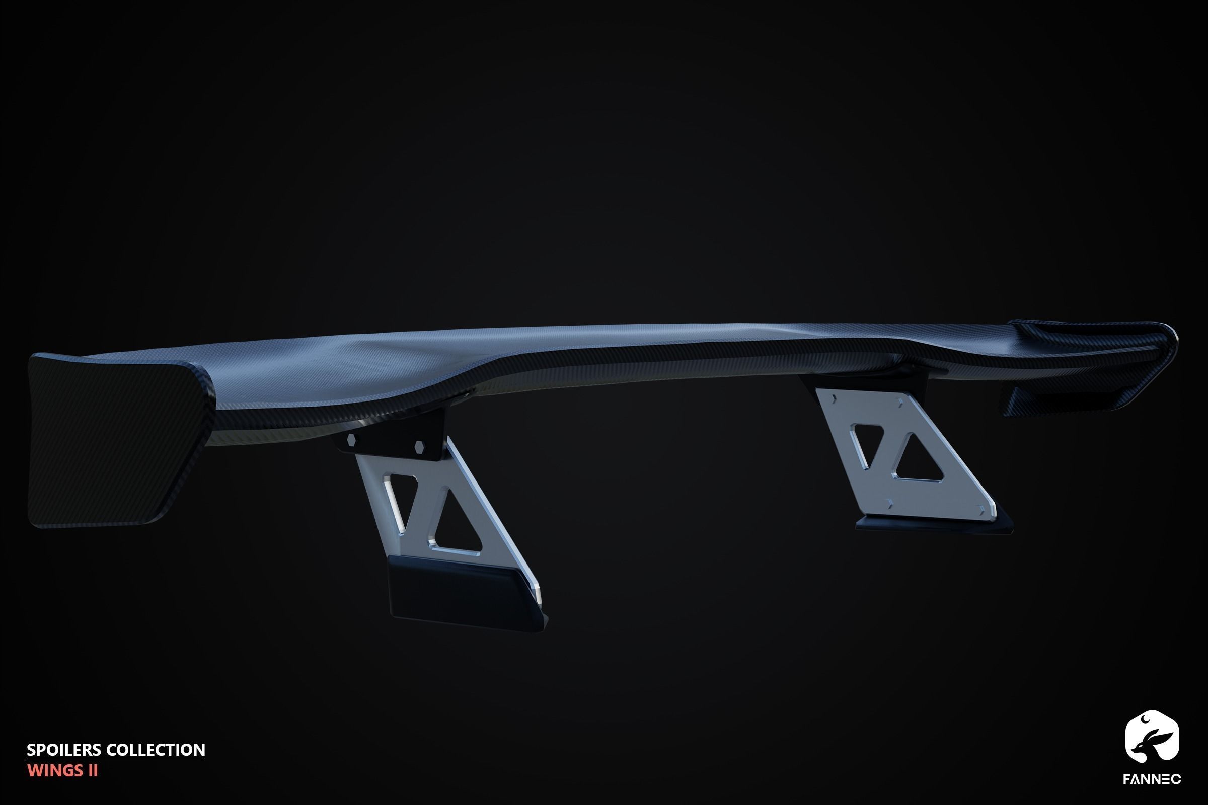 WINGS II - Spoilers Collection - Unreal Engine Low-poly 3D model_15