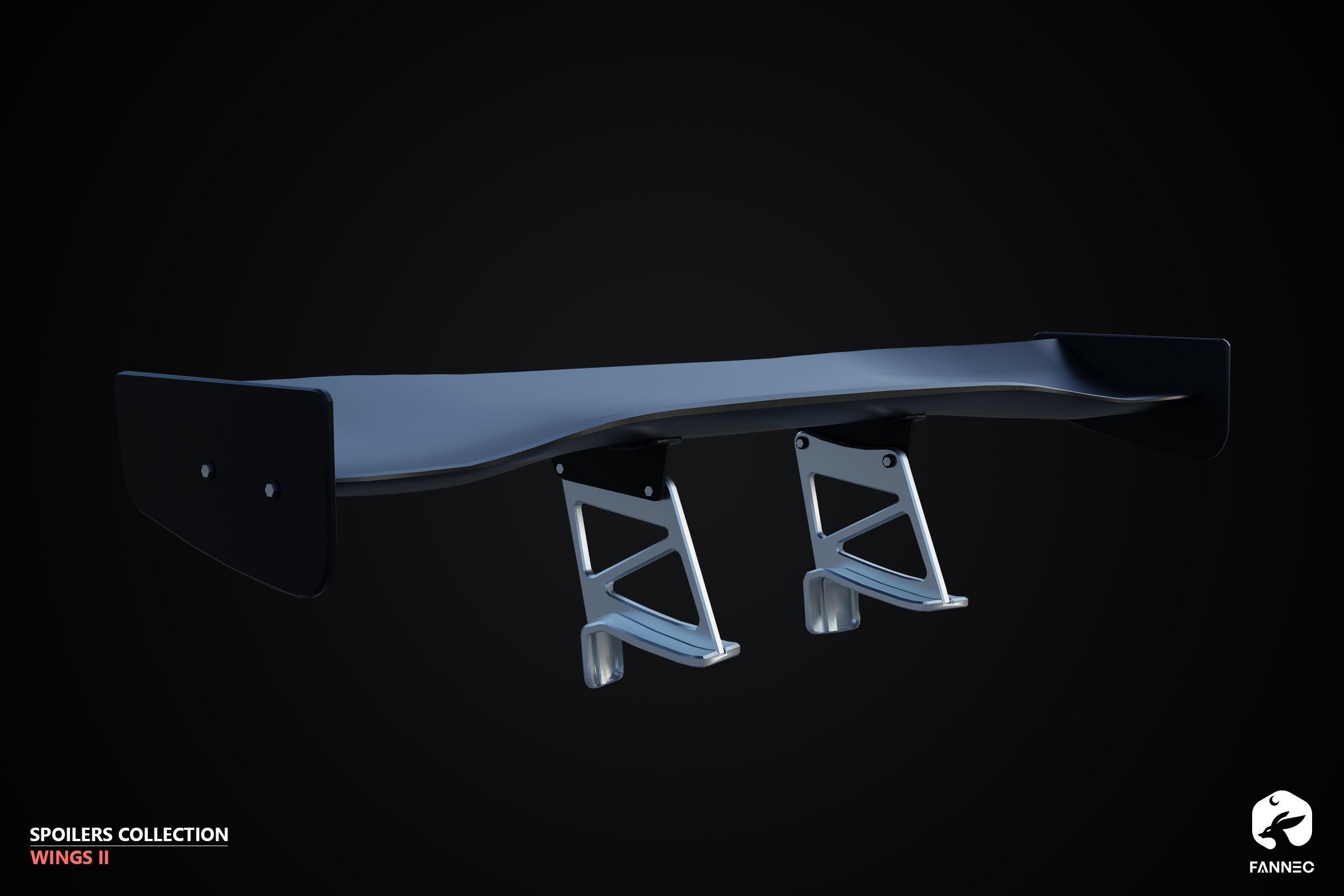 WINGS II - Spoilers Collection - Unreal Engine Low-poly 3D model_21