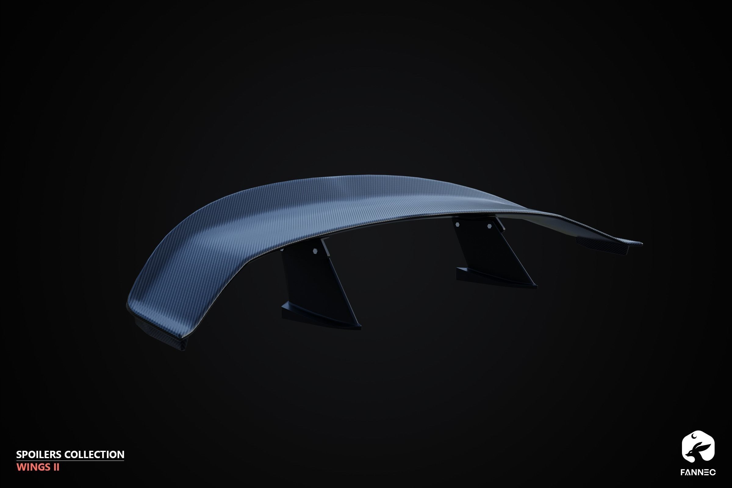 WINGS II - Spoilers Collection - Unreal Engine Low-poly 3D model_3