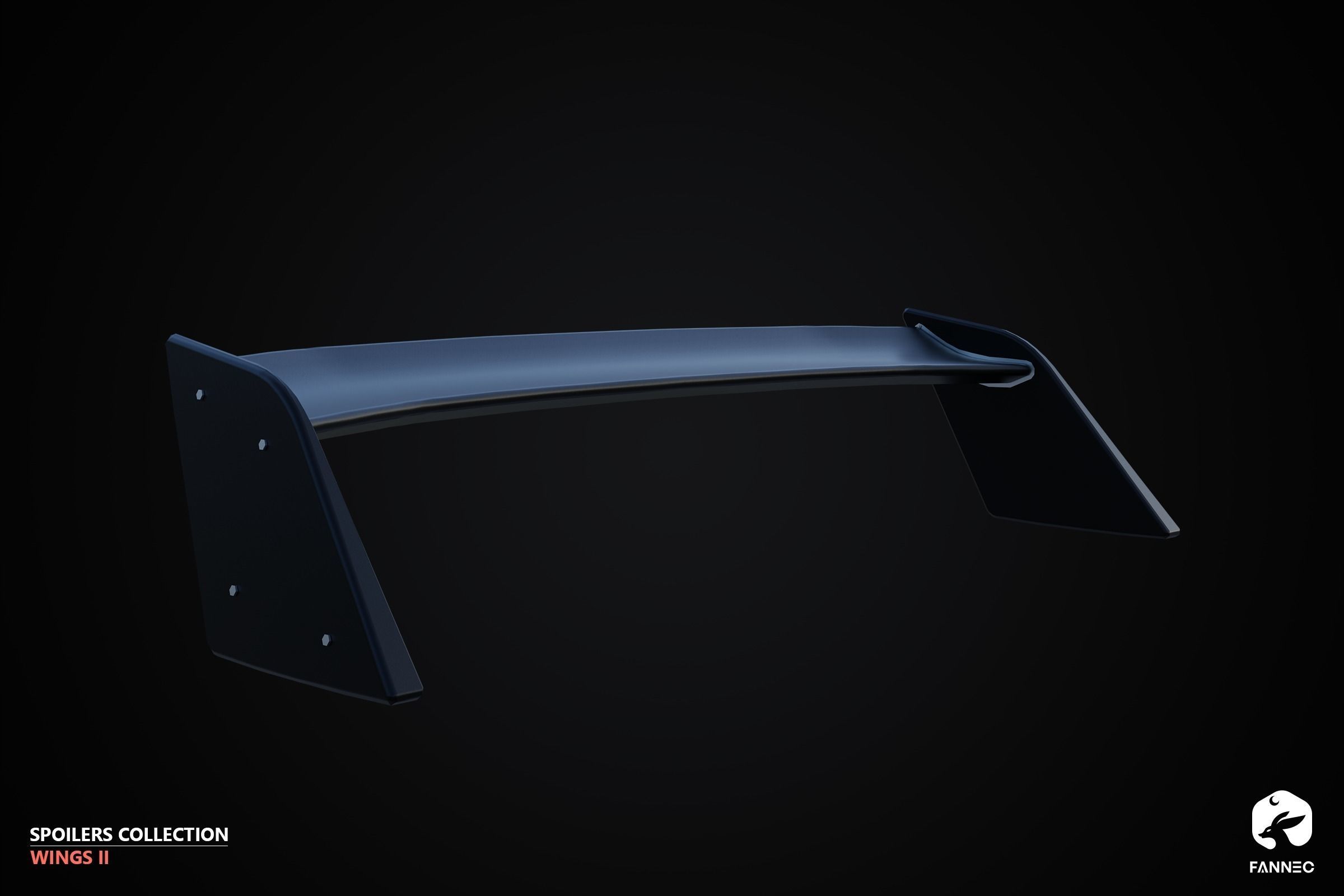 WINGS II - Spoilers Collection - Unreal Engine Low-poly 3D model_5