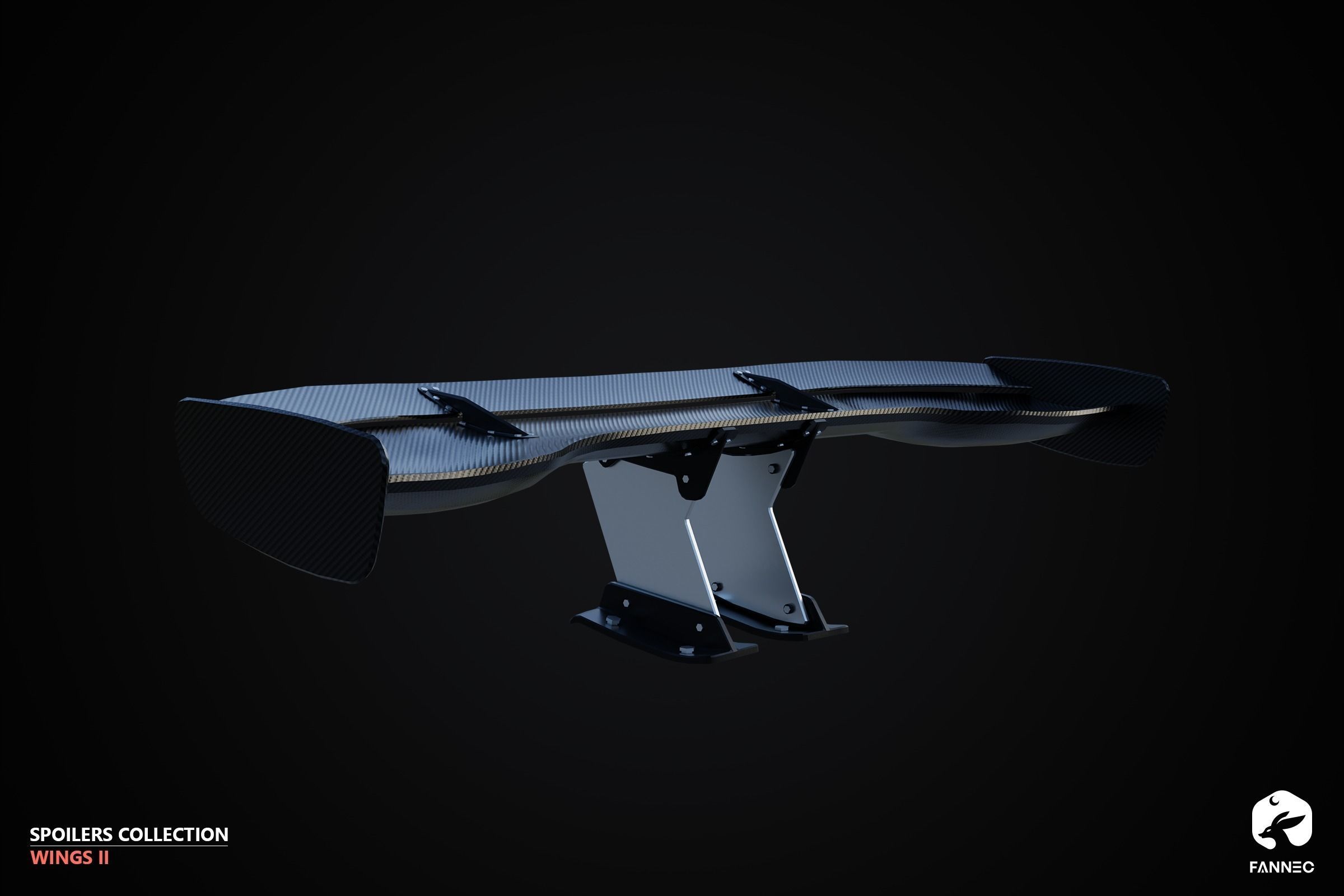 WINGS II - Spoilers Collection - Unreal Engine Low-poly 3D model_19