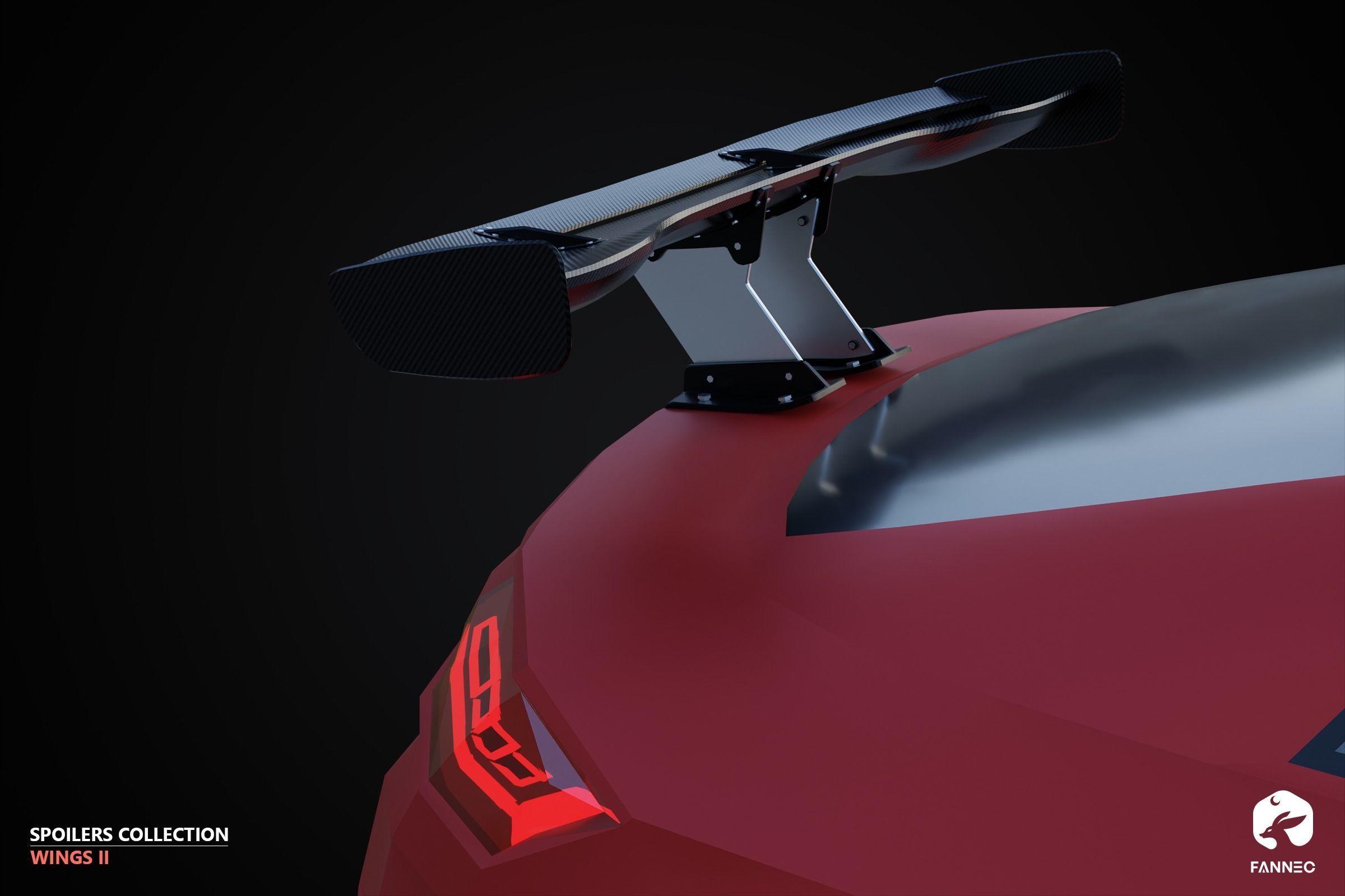 WINGS II - Spoilers Collection - Unreal Engine Low-poly 3D model_20