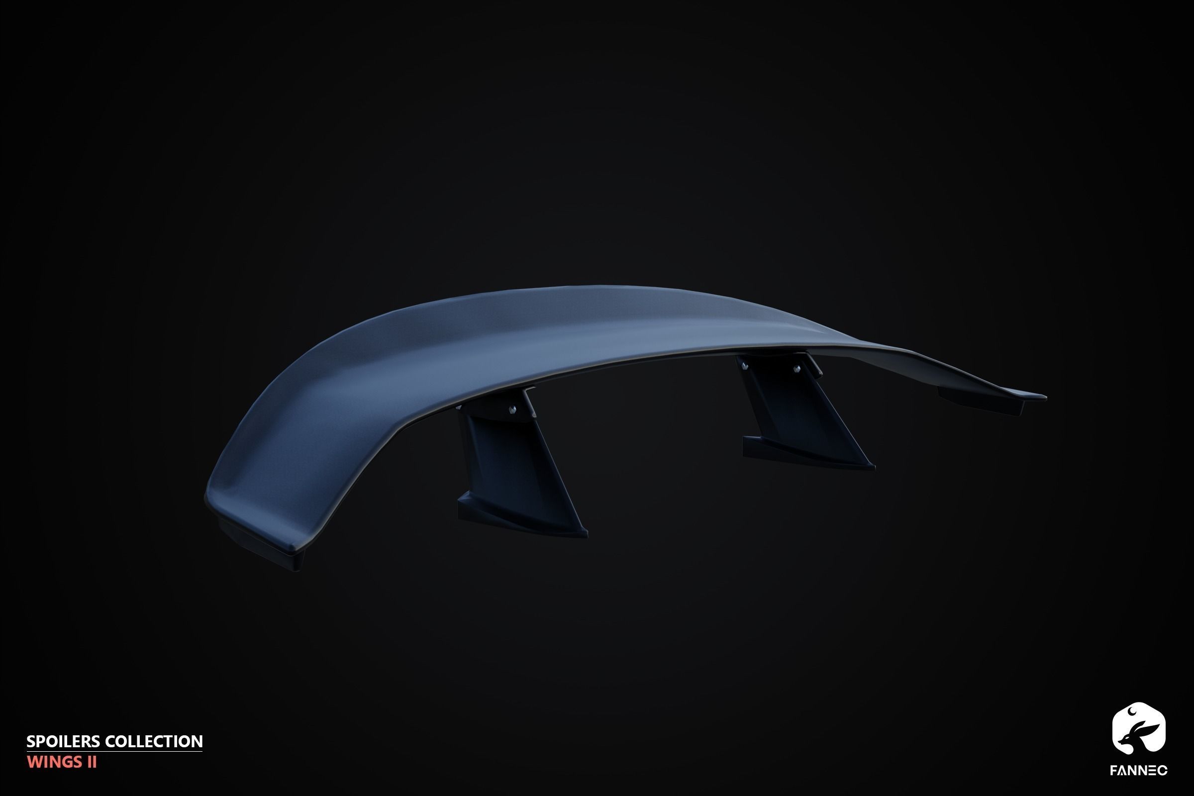 WINGS II - Spoilers Collection - Unreal Engine Low-poly 3D model_1