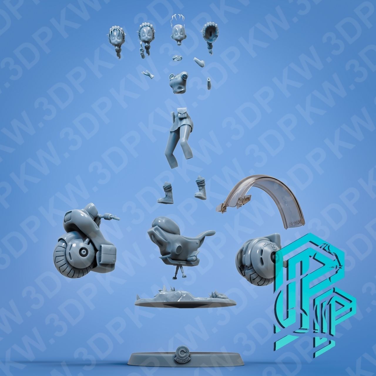 Bulma Base 3D print model_7