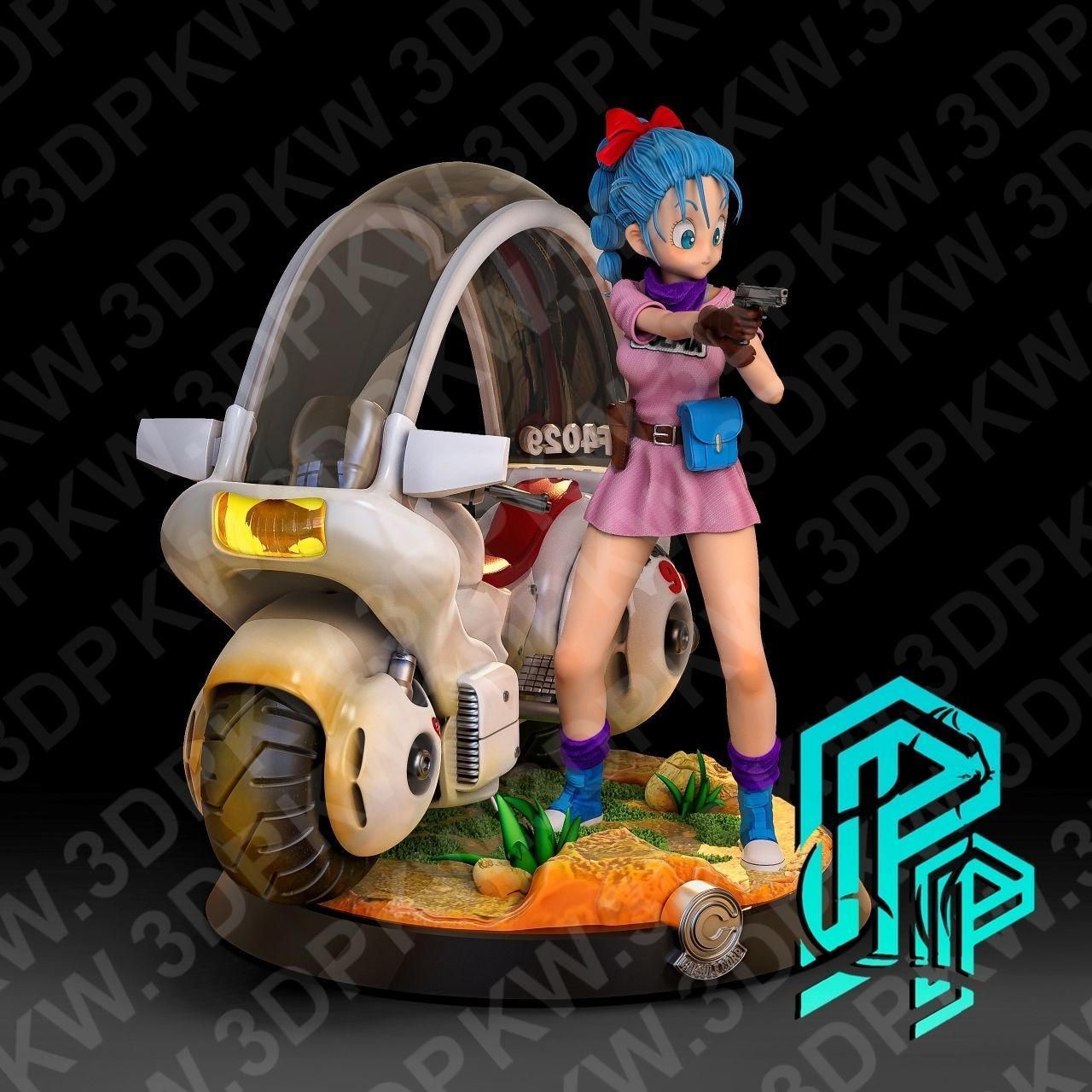 Bulma Base 3D print model_4