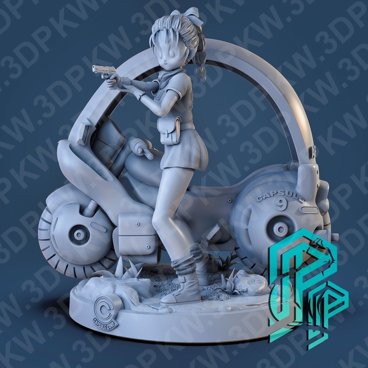 Bulma Base 3D print model_6