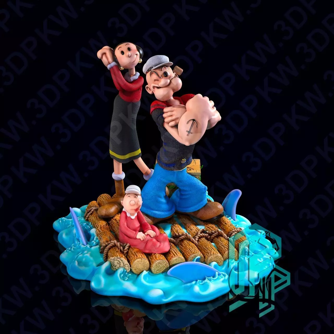 Popeye base 3D print model