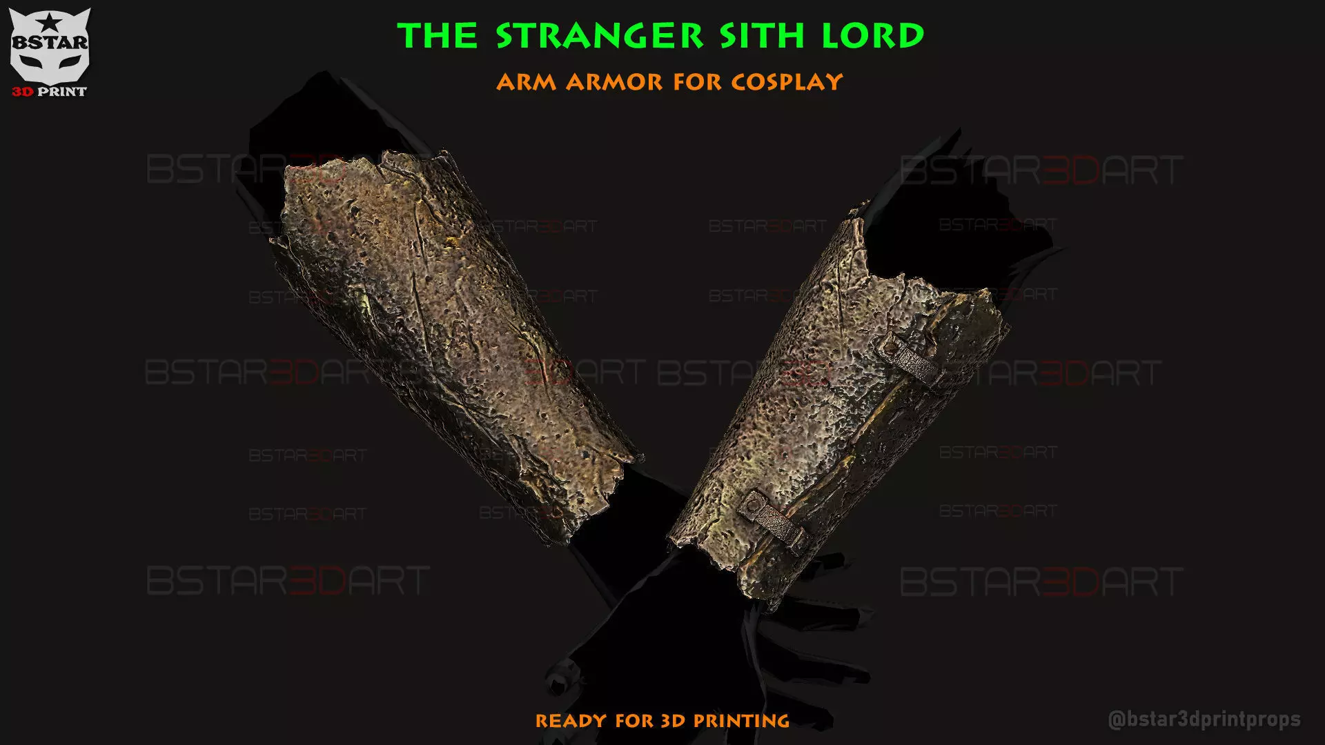 The Stranger Sith Lord Arm Armor - The Acolyte - Star wars 3D print model