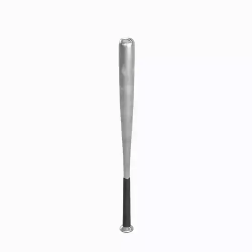 Steel Baseball Bat 01 Low-poly 3D model