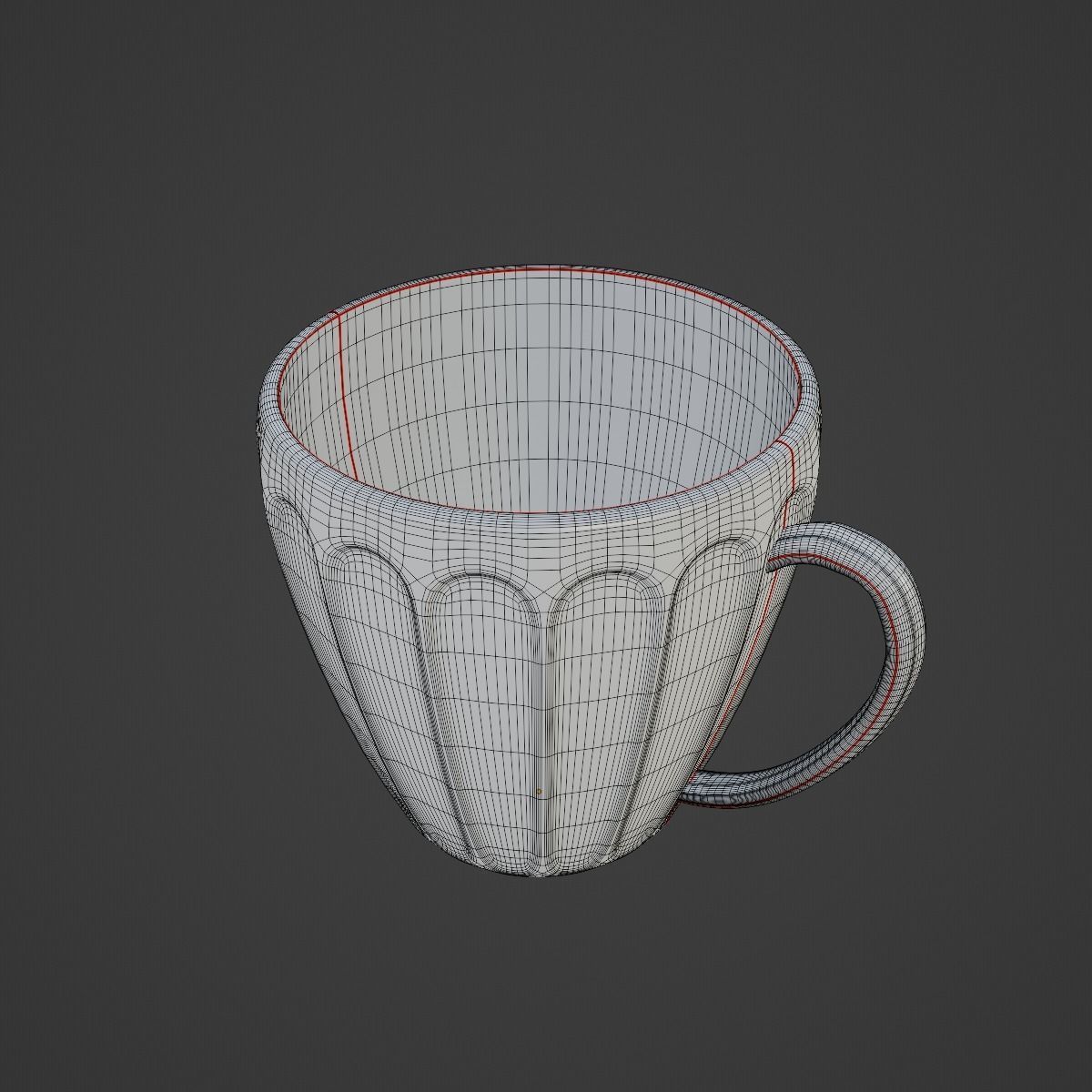 Tea Cup 06 3D model_7
