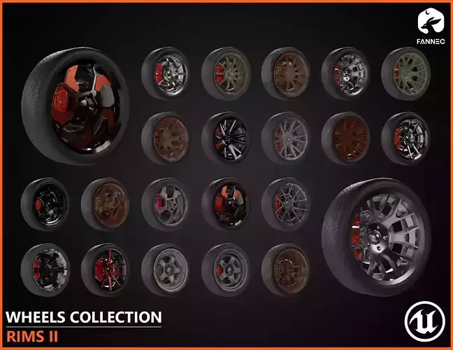 RIMS II - Wheels Collection  - Unreal Engine
