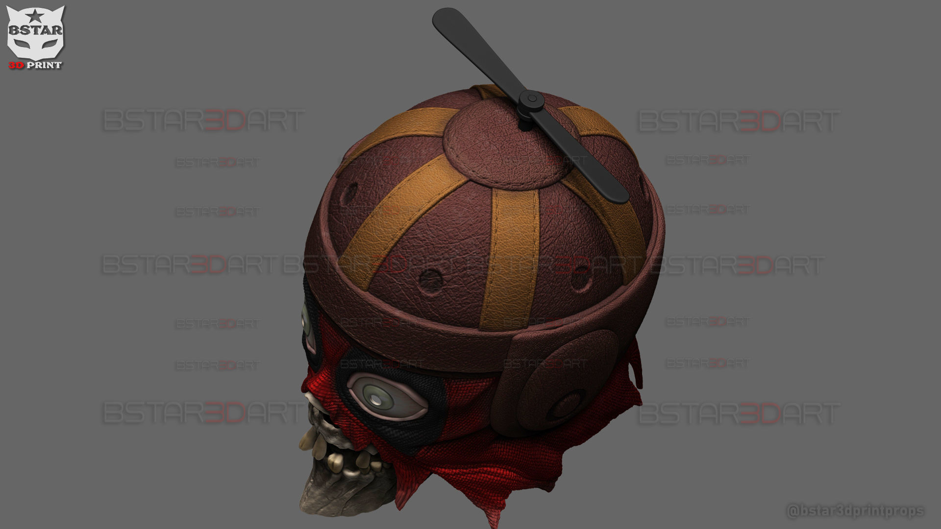 Headpool Mask - Deadpool and Wolverine movie - Marvel comic 3D print model_8