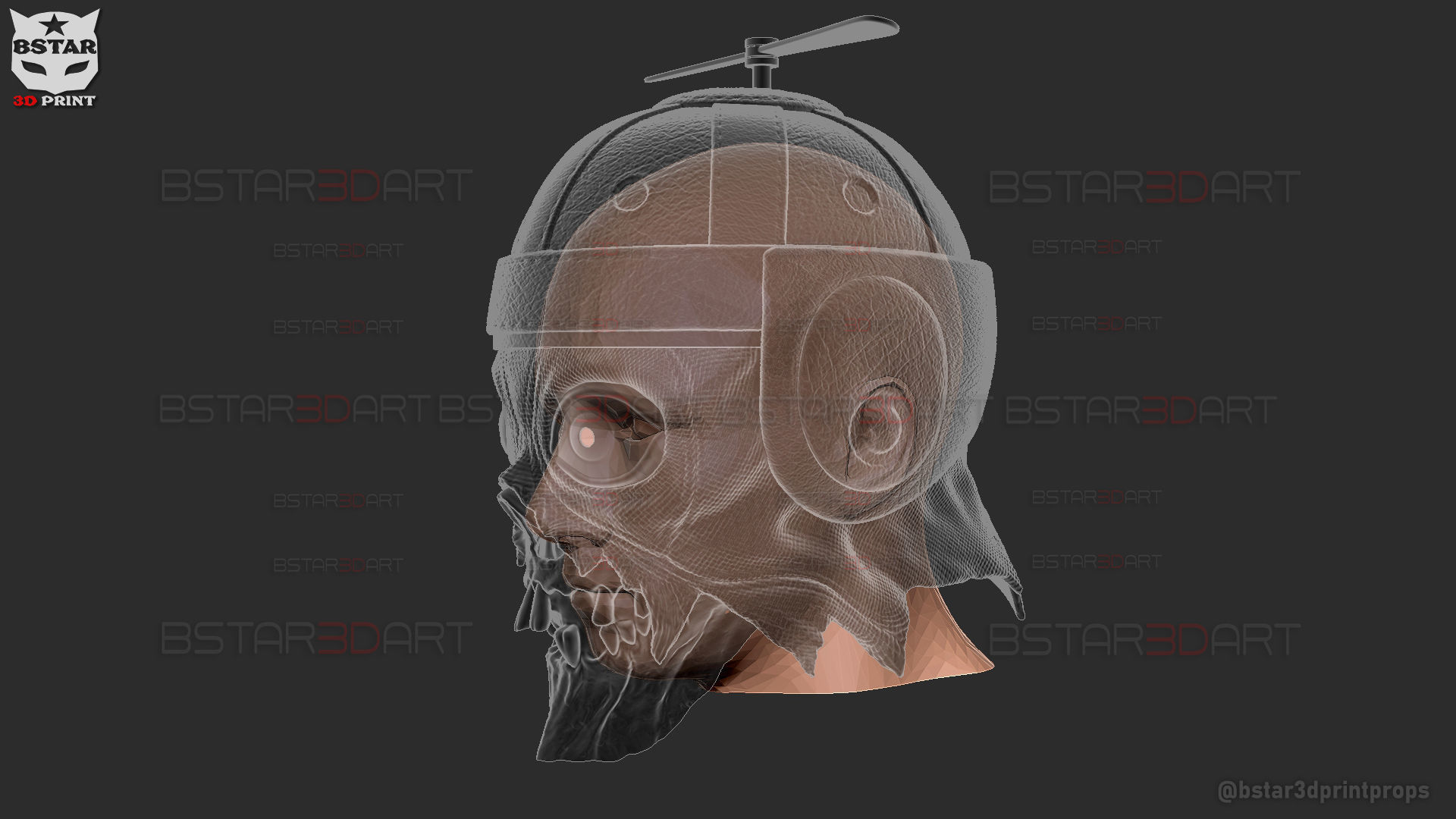 Headpool Mask - Deadpool and Wolverine movie - Marvel comic 3D print model_16
