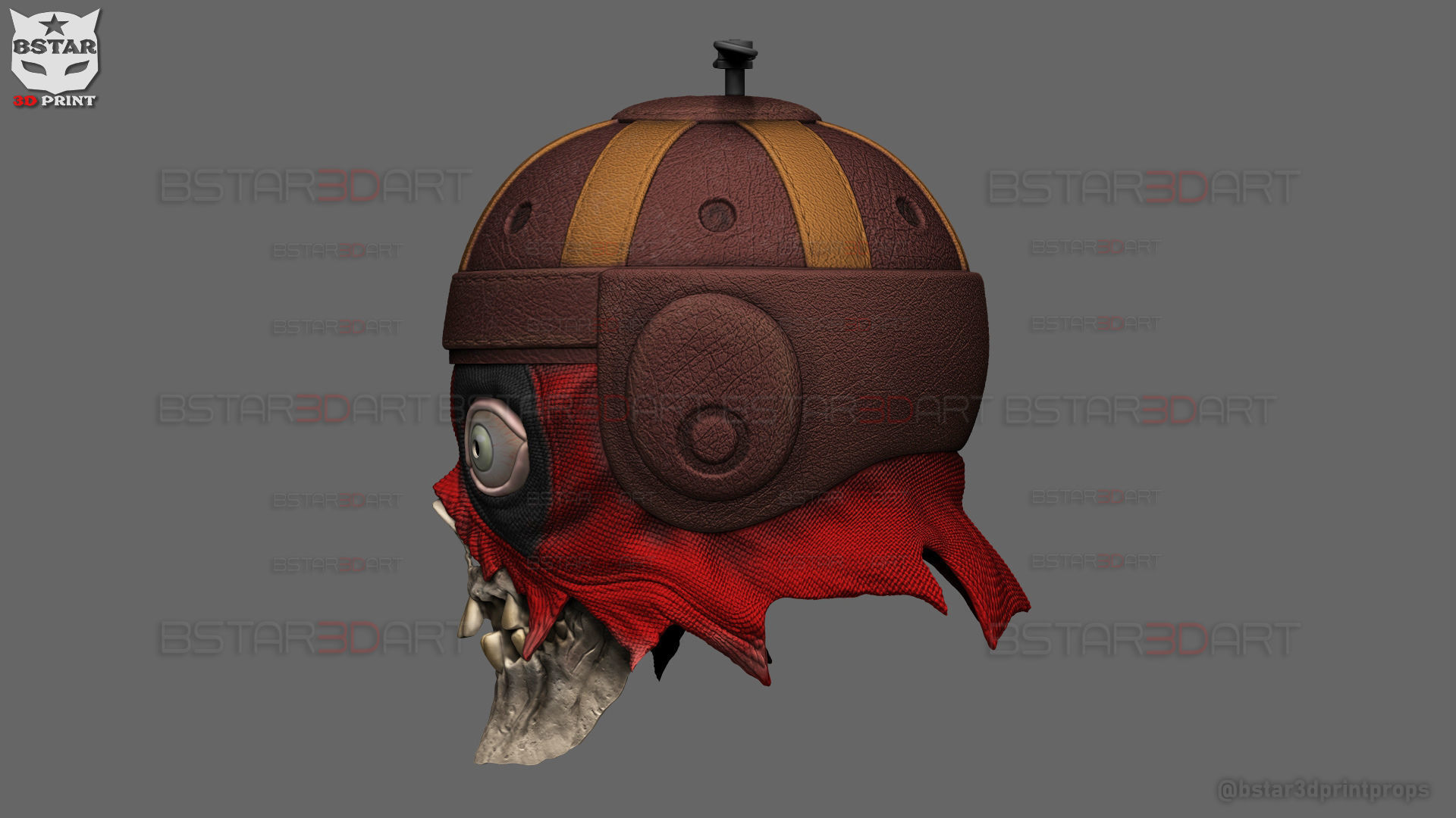 Headpool Mask - Deadpool and Wolverine movie - Marvel comic 3D print model_3