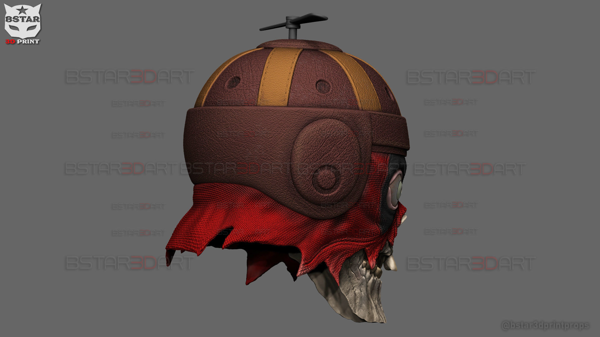 Headpool Mask - Deadpool and Wolverine movie - Marvel comic 3D print model_6