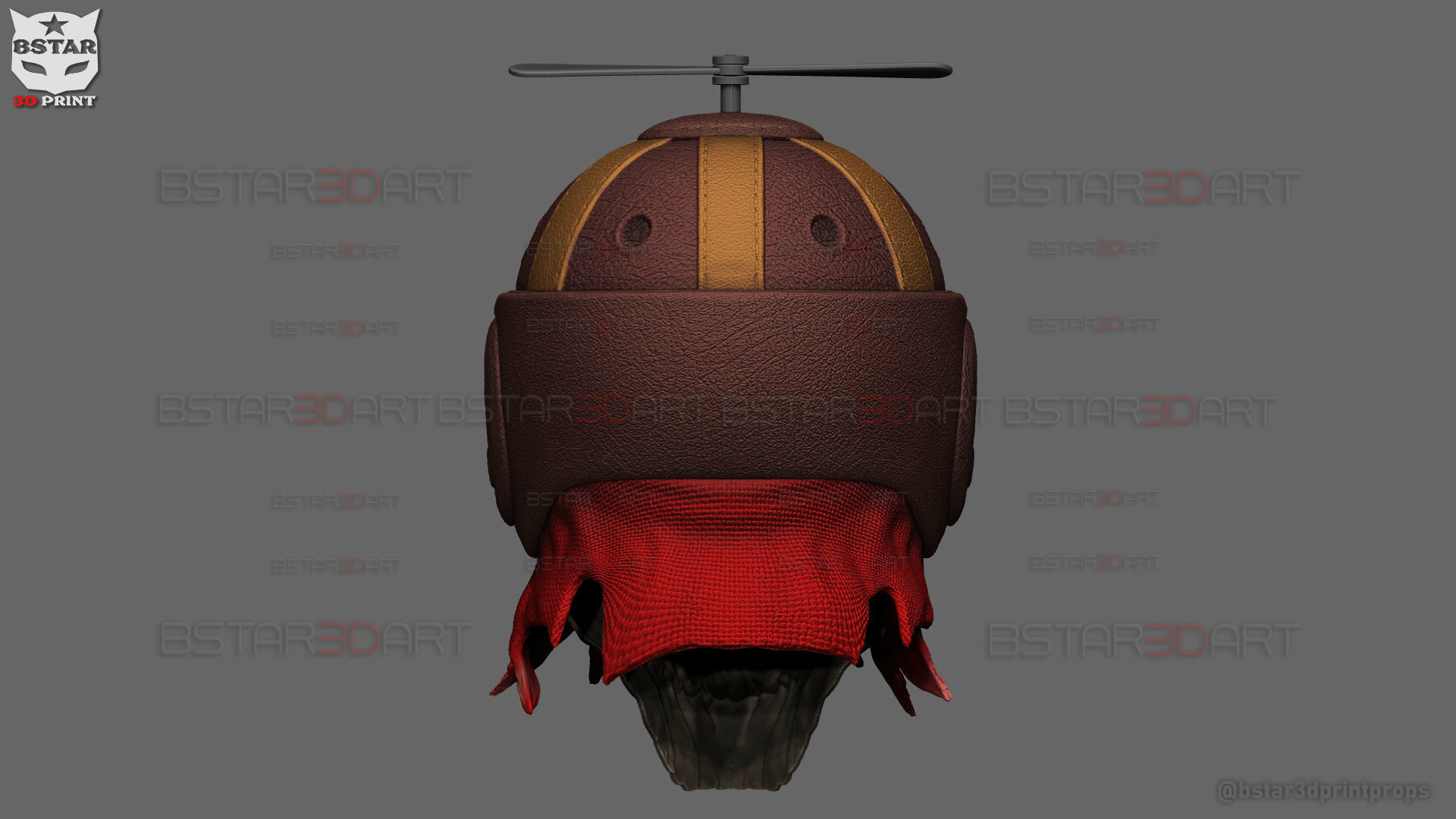Headpool Mask - Deadpool and Wolverine movie - Marvel comic 3D print model_5