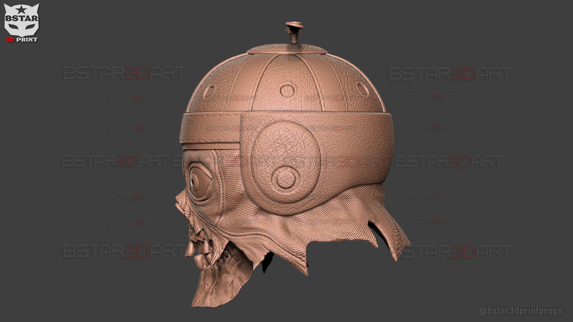 Headpool Mask - Deadpool and Wolverine movie - Marvel comic 3D print model_11