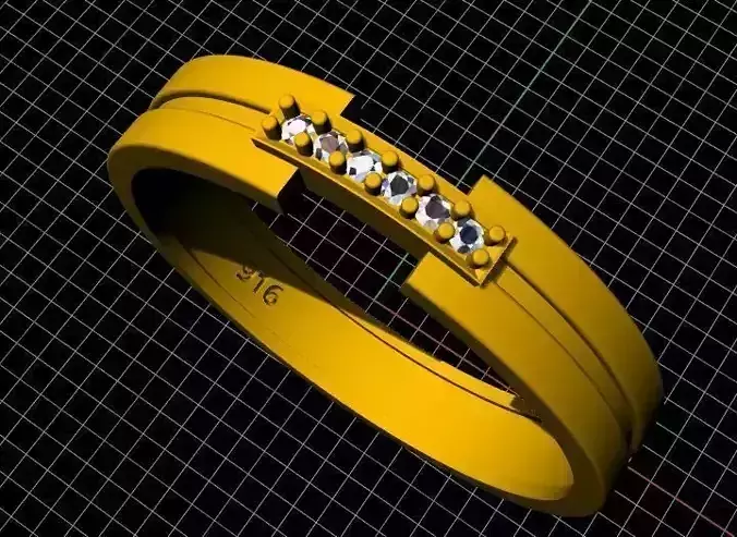 Diamond ring 3dm file