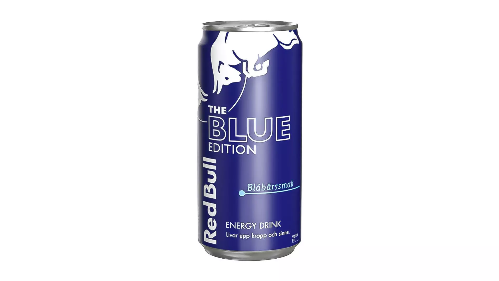 Red Bull Blue Edition Drink Can Sleek 250ml 01 Low-poly 3D model_0