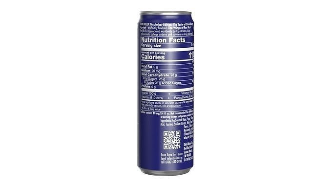 Red Bull Blue Edition Drink Can Sleek 355ml 02 Low-poly 3D model 5