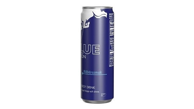 Red Bull Blue Edition Drink Can Sleek 355ml 02 Low-poly 3D model 7