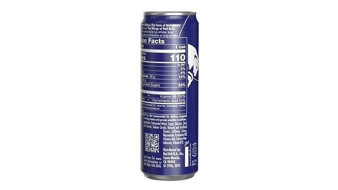 Red Bull Blue Edition Drink Can Sleek 355ml 02 Low-poly 3D model 4