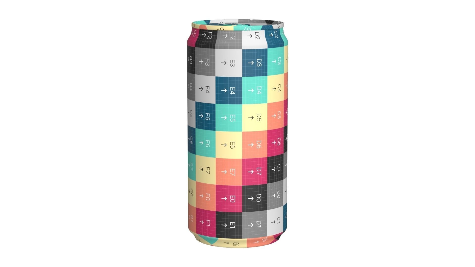 Red Bull Coconut Edition Drink Can Sleek 250ml 01 Low-poly 3D model_16