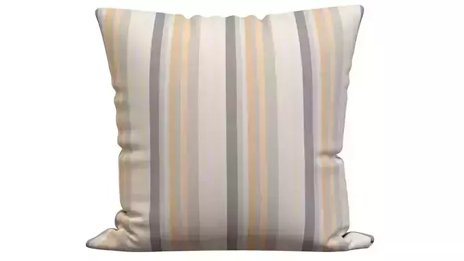 STRIPED LINEN THROW PILLOW COVER