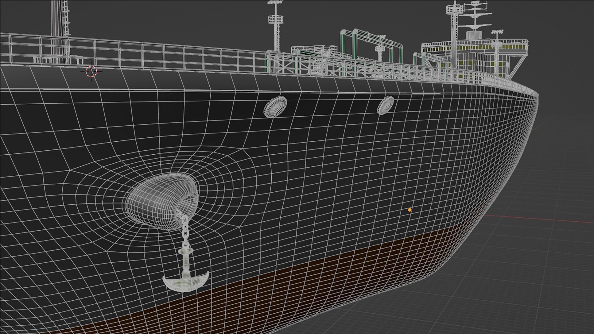 Fleet Oilers and Replenishment Ship  Low-poly 3D model_21