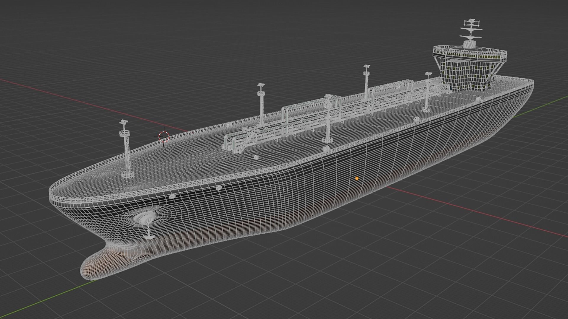 Fleet Oilers and Replenishment Ship  Low-poly 3D model_18
