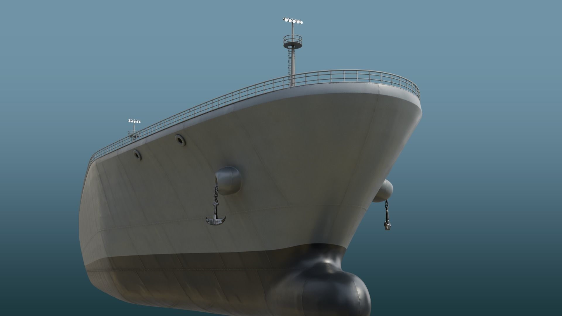 Fleet Oilers and Replenishment Ship  Low-poly 3D model_17